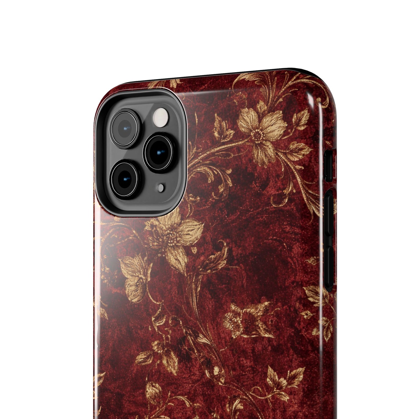 Floral Burgundy - Protective Phone Case