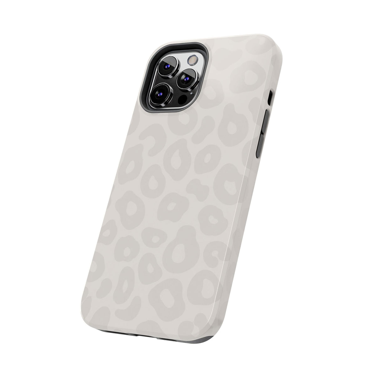 Beige Leopard Tough Phone Case – Protective Animal Print Phone Cover
