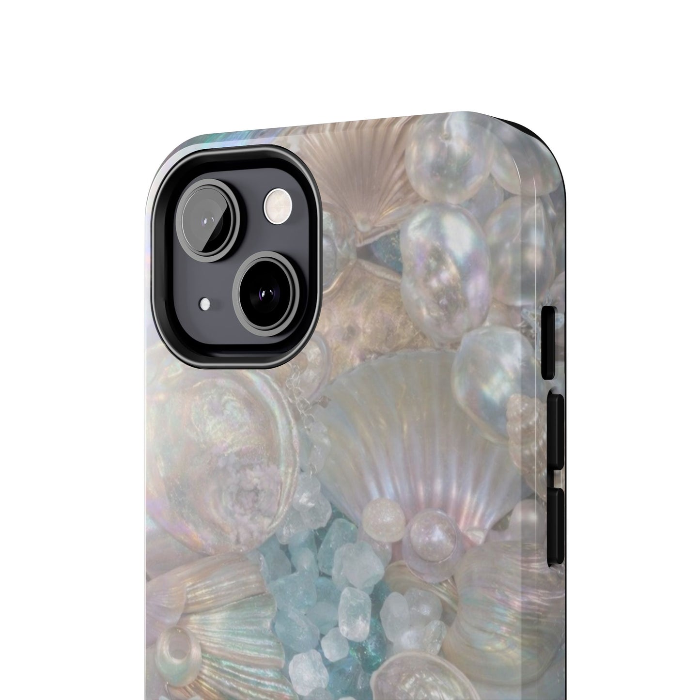 Aquamarine and Shells - Protective Phone Case