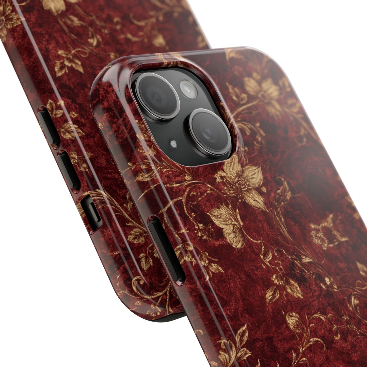 Floral Burgundy - Protective Phone Case