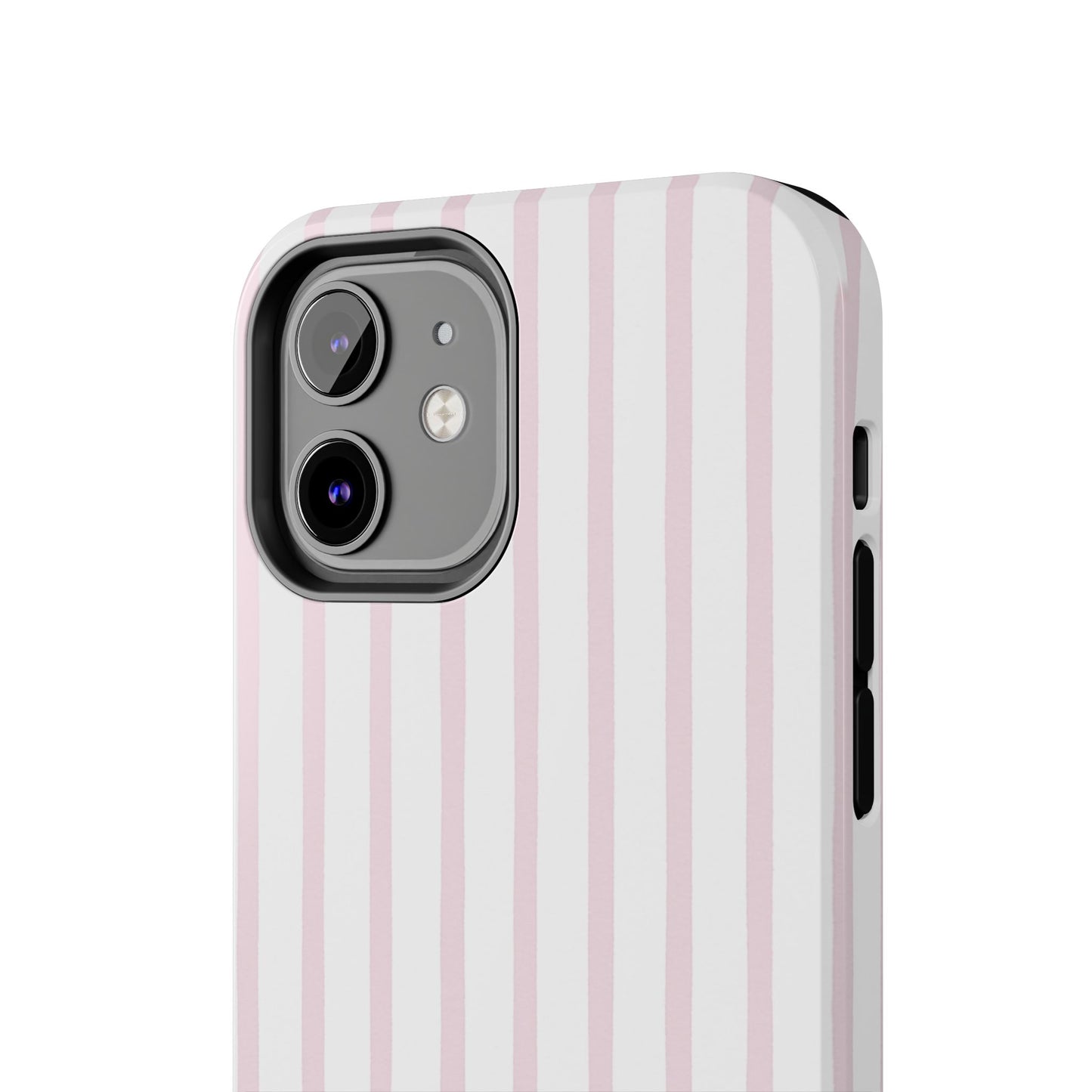 Pink Vertical Stripes - Protective Phone Case