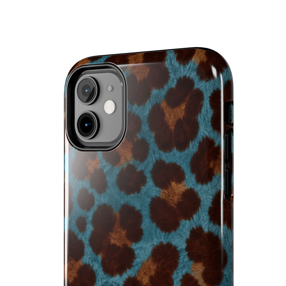 Teal Leopard - Protective Phone Case