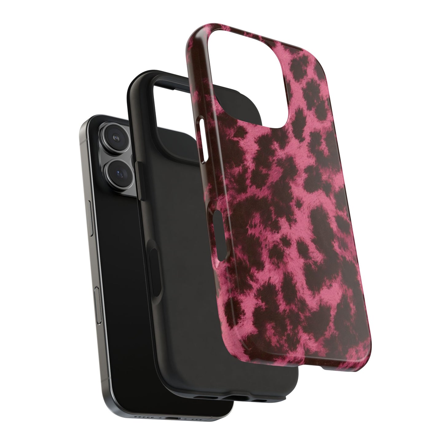 Pink Leopard Print - Protective Phone Case