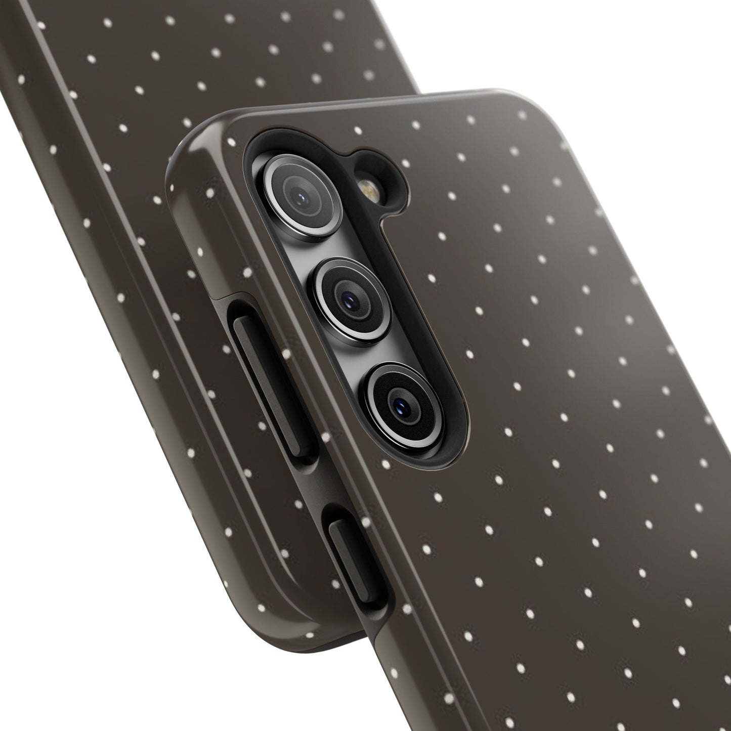 Brown Mini Polka Dot - Protective Phone Case