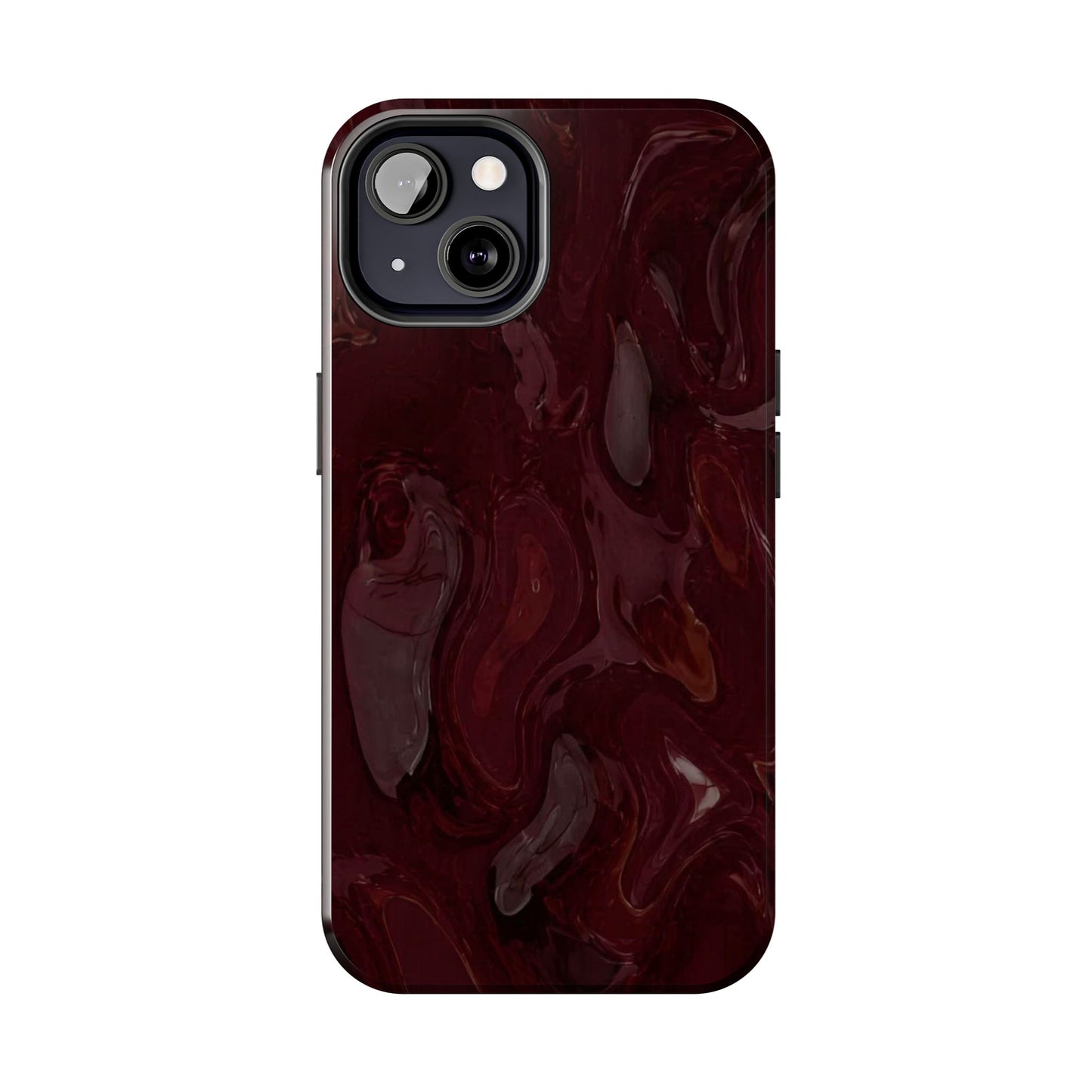 Glossy Maroon - Protective Phone Case