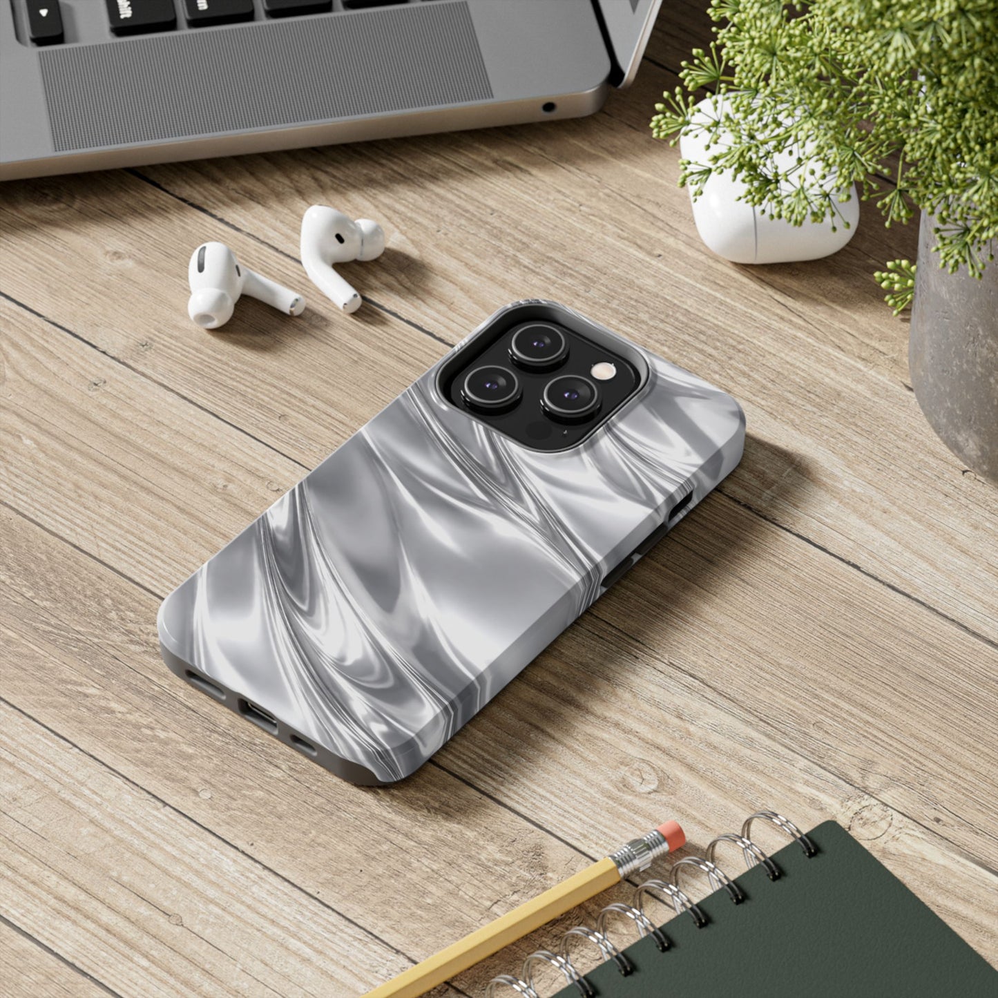 Silver Metallic - Protective Phone Case