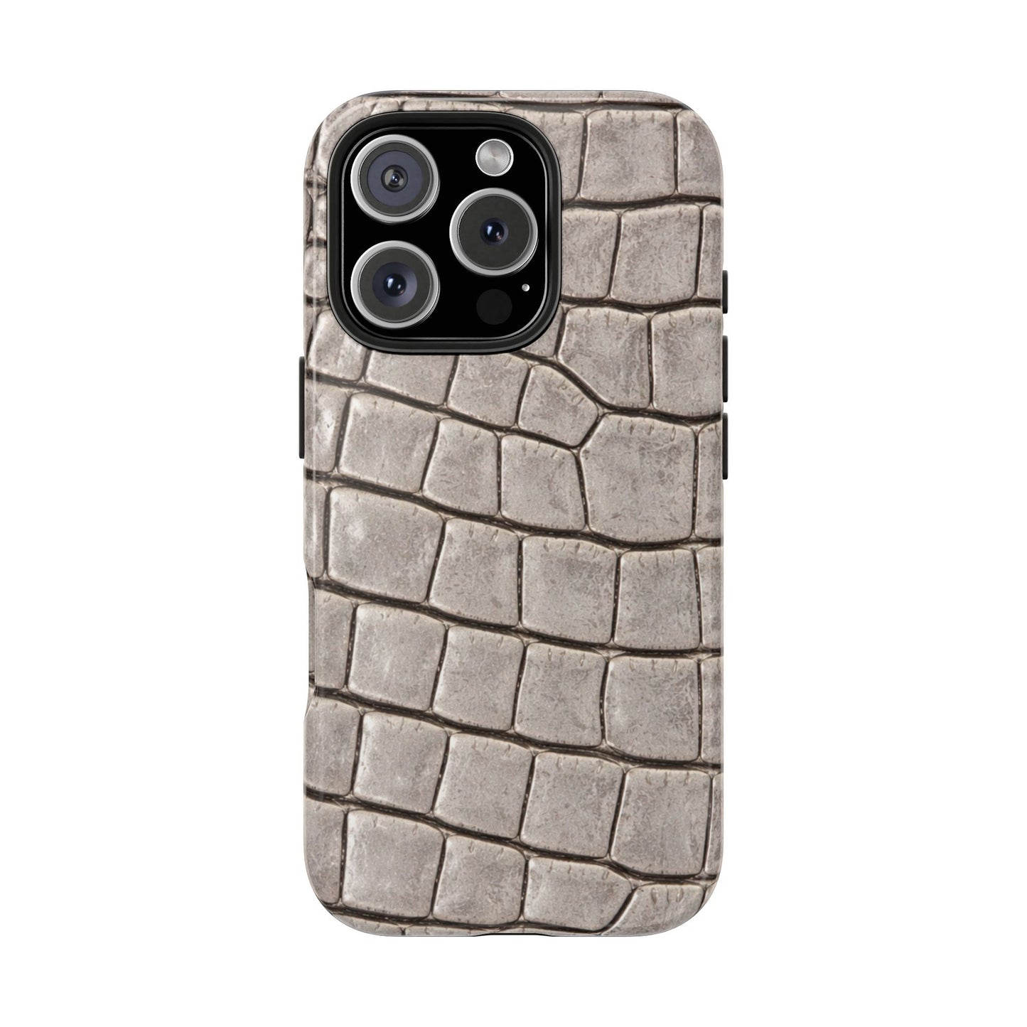 2000s Grey Crocodile - Protective Phone Case