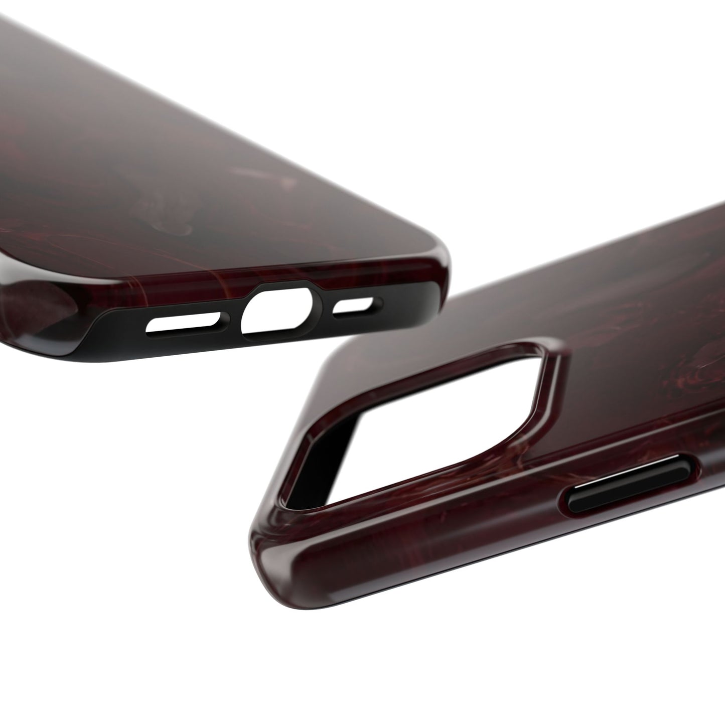 Glossy Maroon - Protective Phone Case