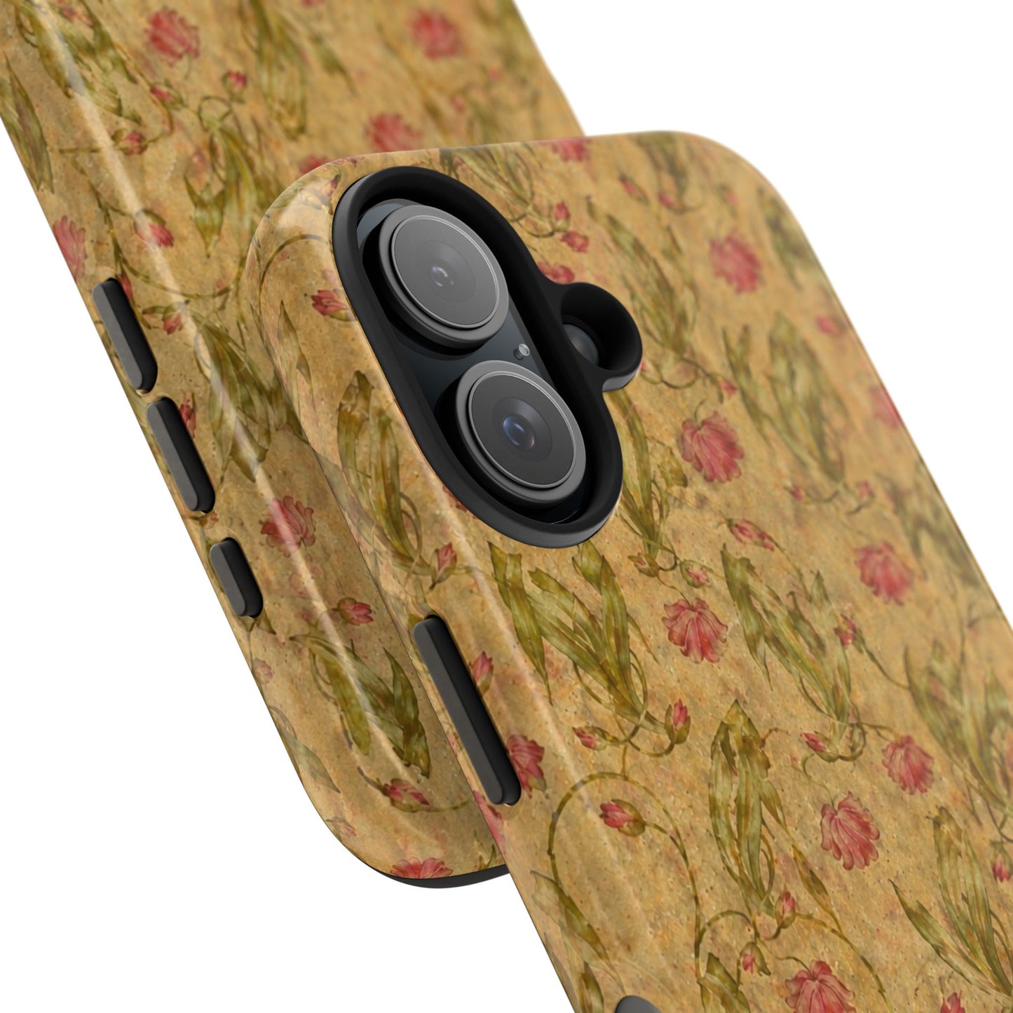 Roses on Aged Paper - Protective Phone Case
