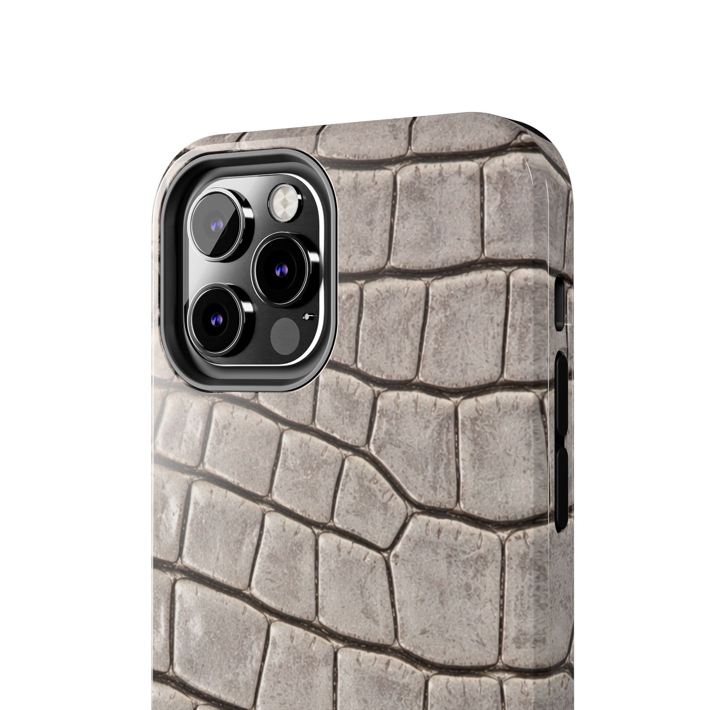 2000s Grey Crocodile - Protective Phone Case