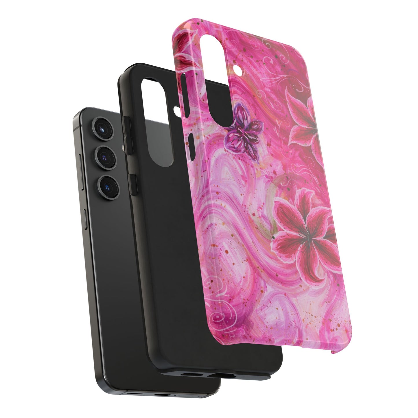 Watercolor Hibiscus - Protective Phone Case