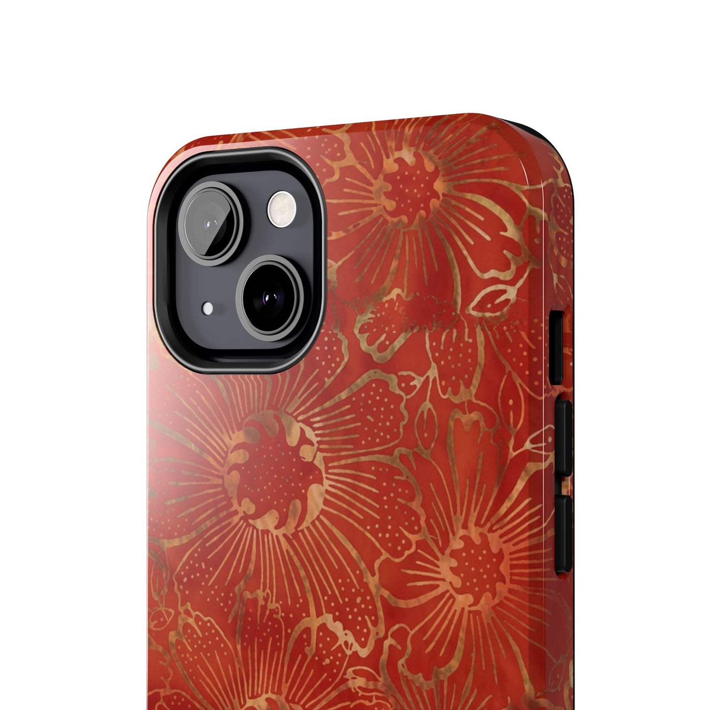 Radiant Red Florals - Protective Phone Case