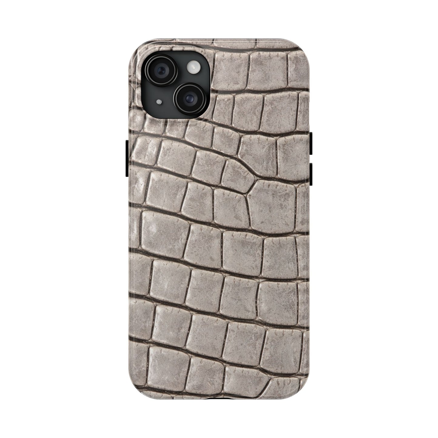 2000s Grey Crocodile - Protective Phone Case