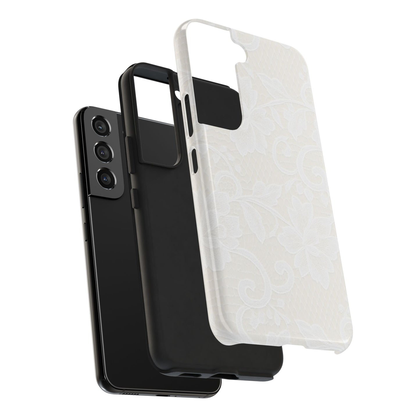 White Lace - Protective Phone Case