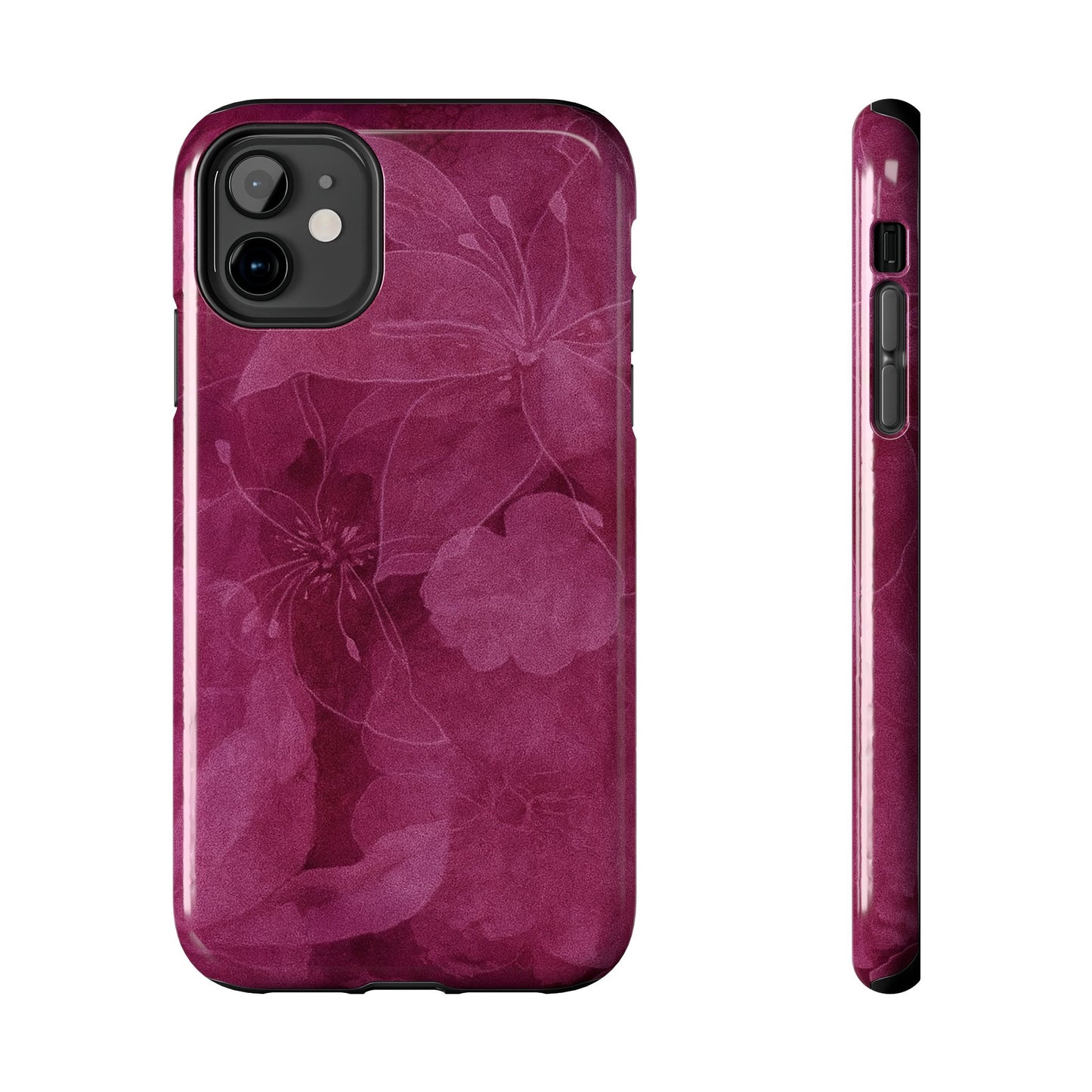 Magenta Petals - Protective Phone Case