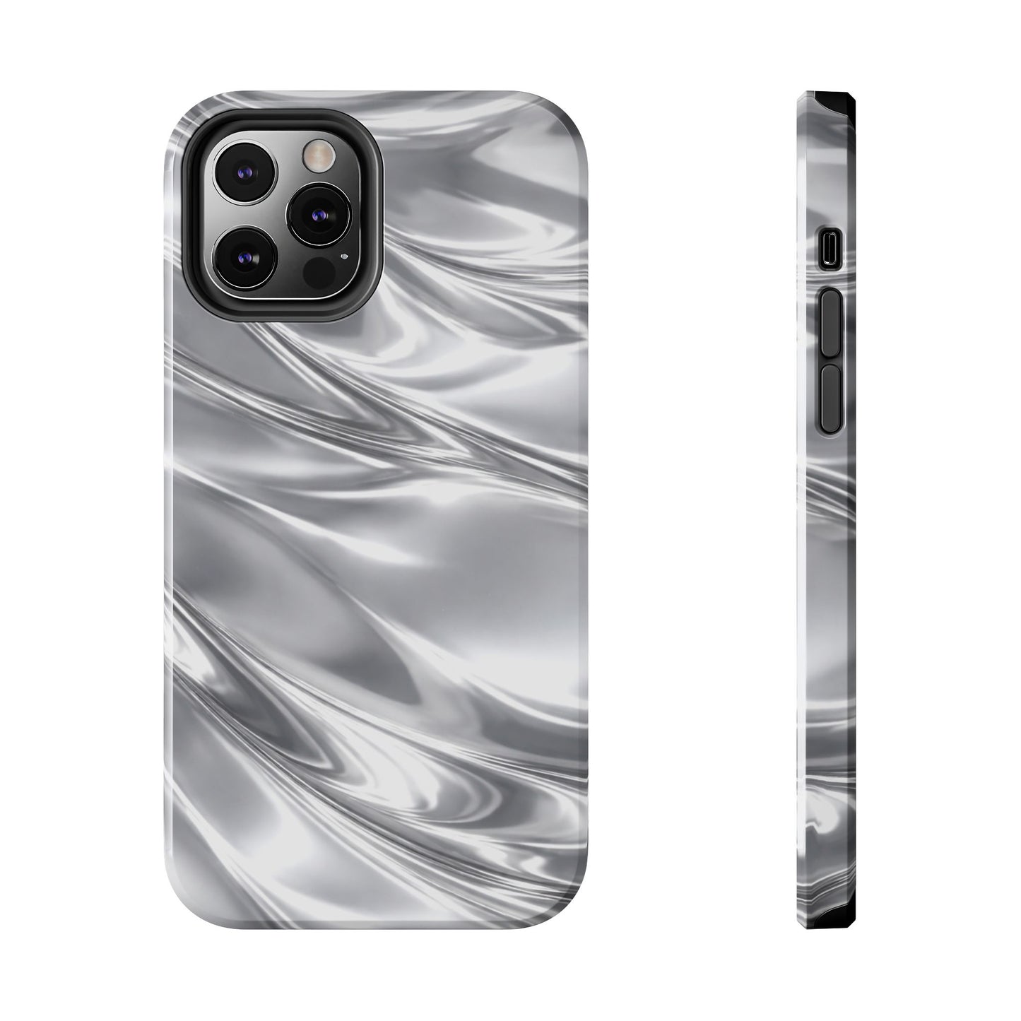 Silver Metallic - Protective Phone Case