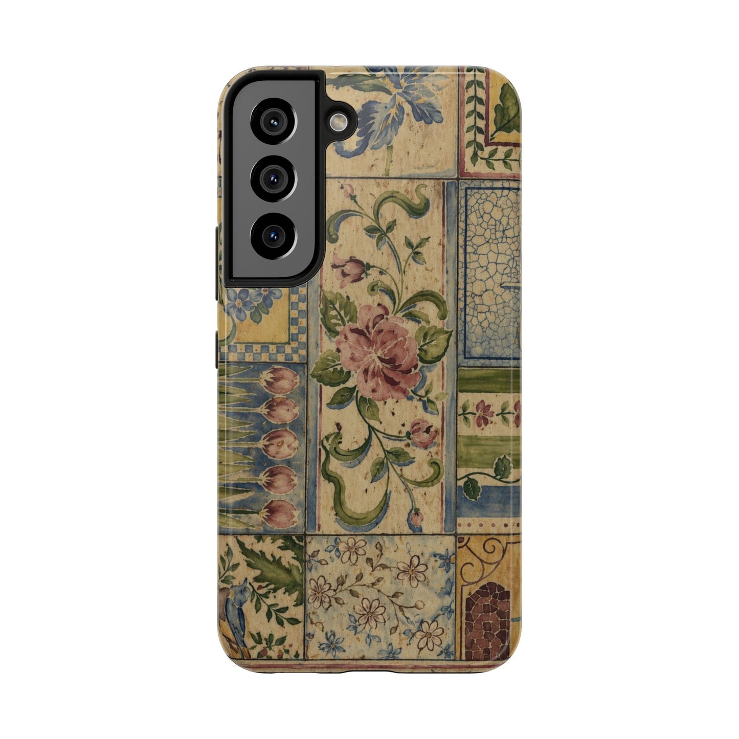 Vintage Floral Patchwork - Protective Phone Case