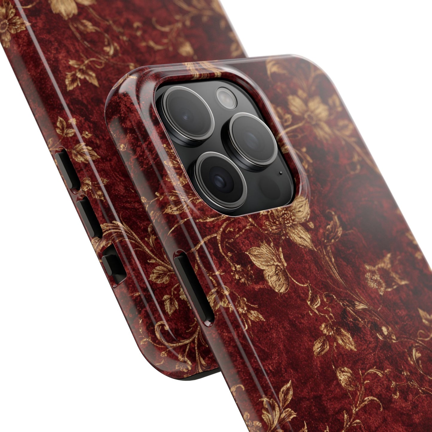 Floral Burgundy - Protective Phone Case