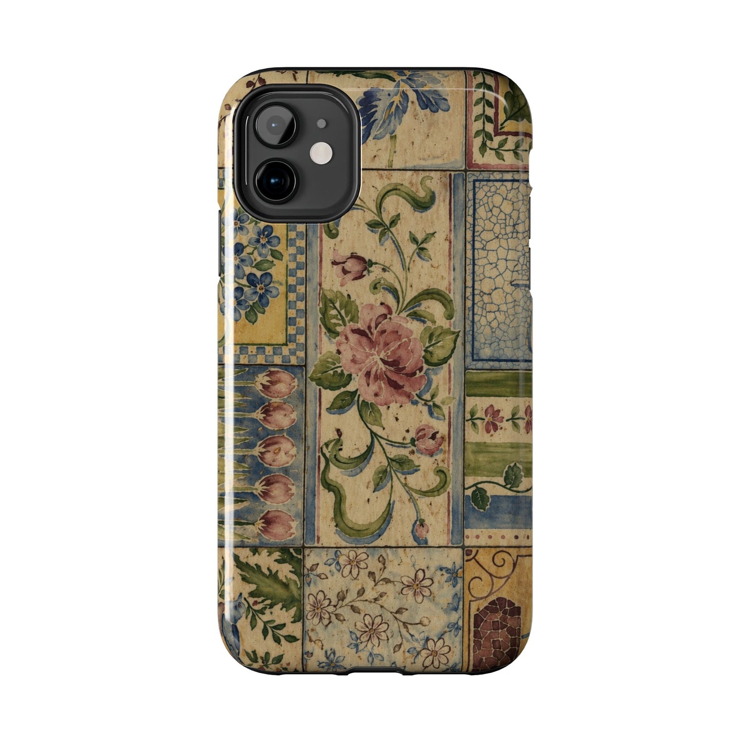 Vintage Floral Patchwork - Protective Phone Case