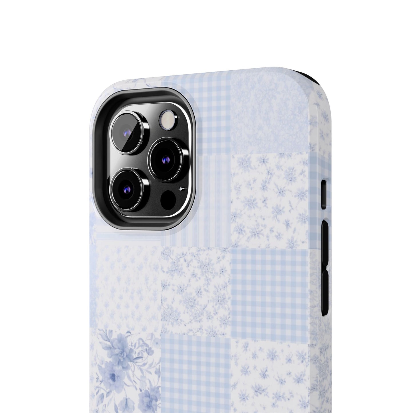 Baby Blue Plaid - Protective Phone Case