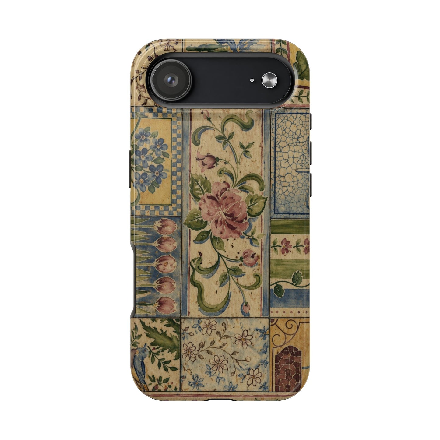 Vintage Floral Patchwork - Protective Phone Case