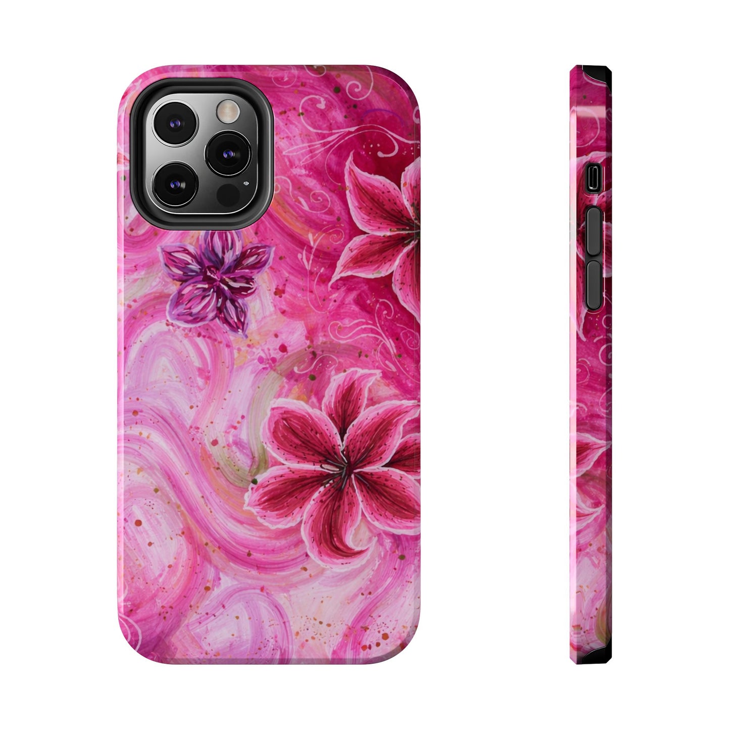 Watercolor Hibiscus - Protective Phone Case