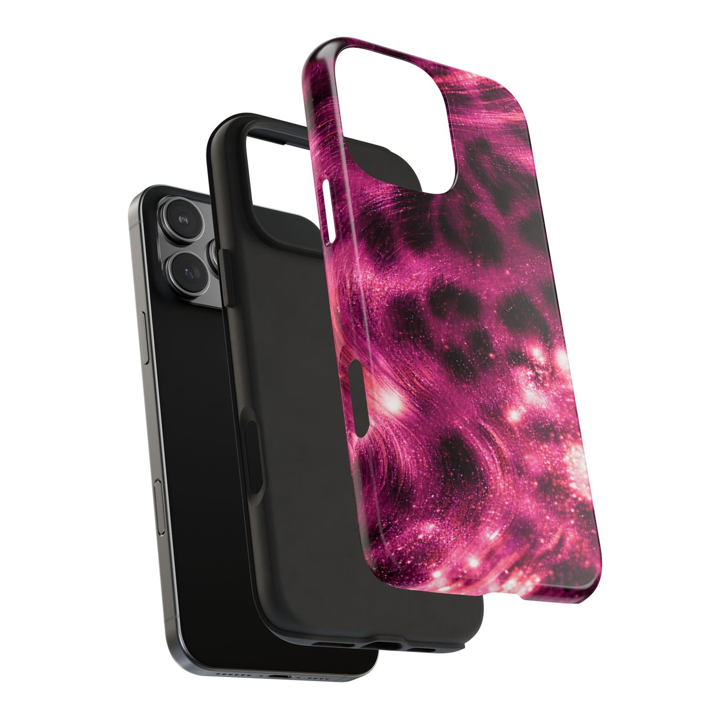 Magenta Y2K Leopard - Protective Phone Case