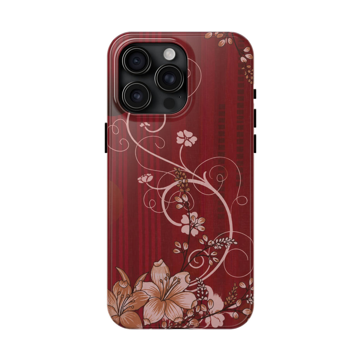 Crimson Bloom - Protective Phone Case