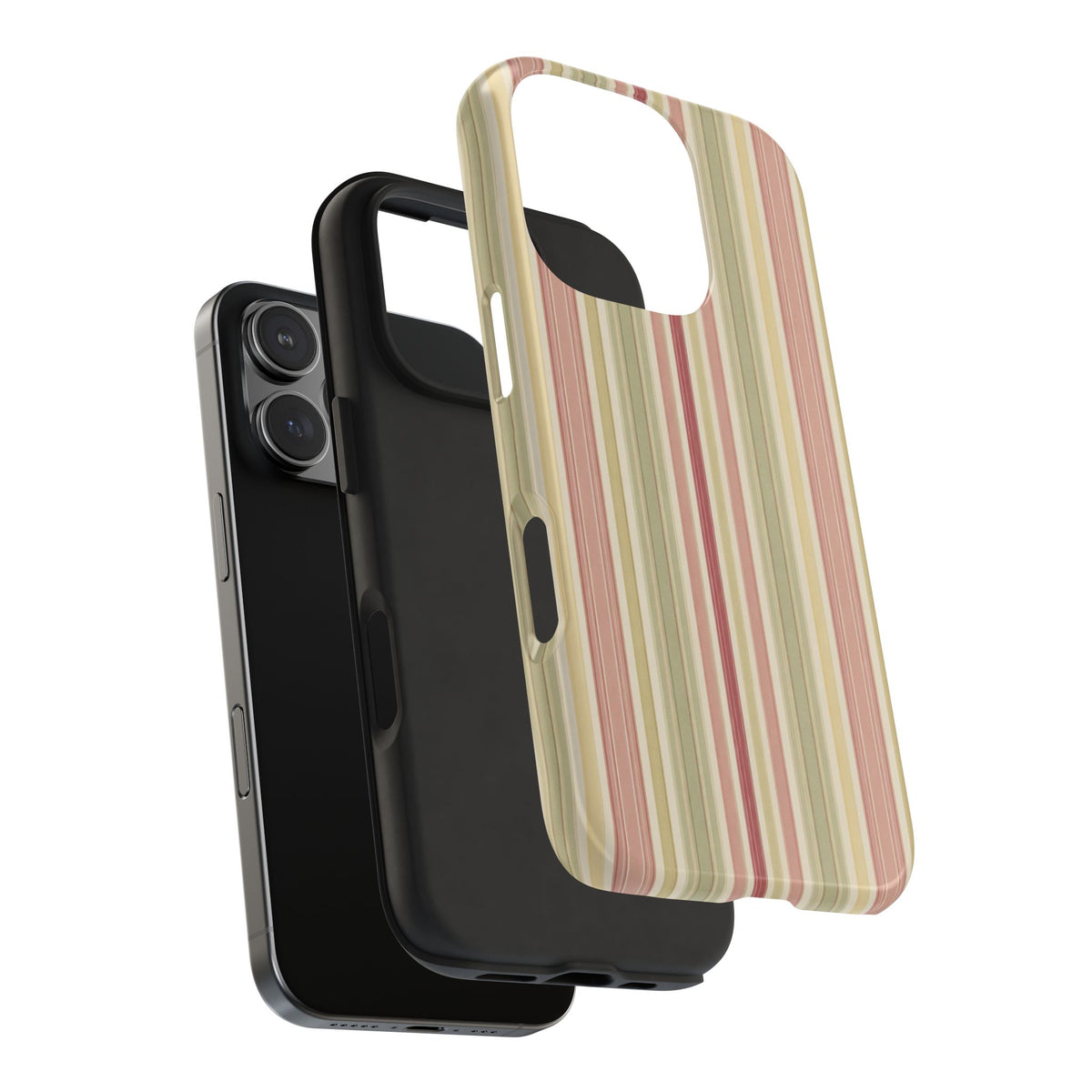 Rosewood Stripe - Protective Phone Case