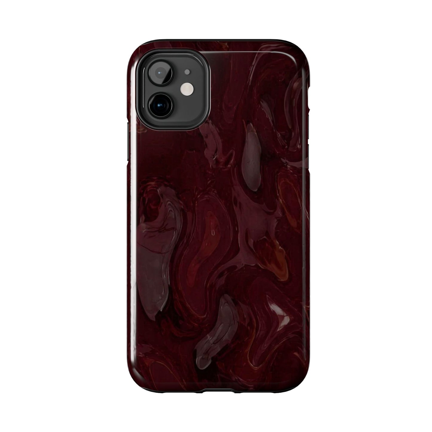 Glossy Maroon - Protective Phone Case