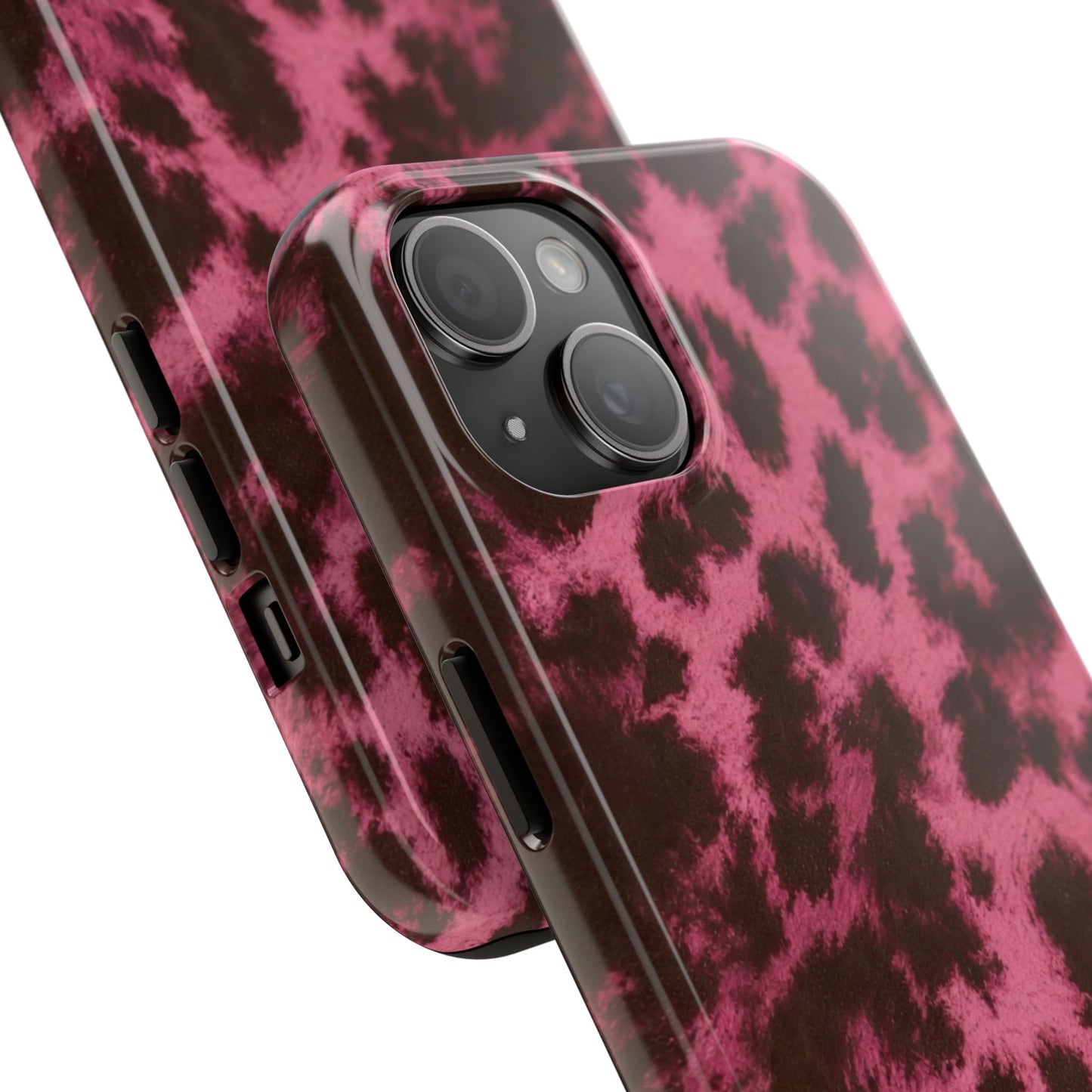Pink Leopard Print - Protective Phone Case
