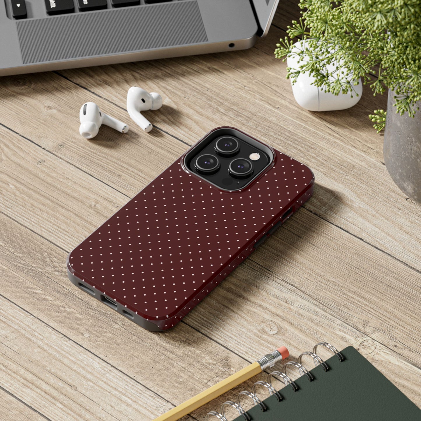 Red Polka Dots - Protective Phone Case