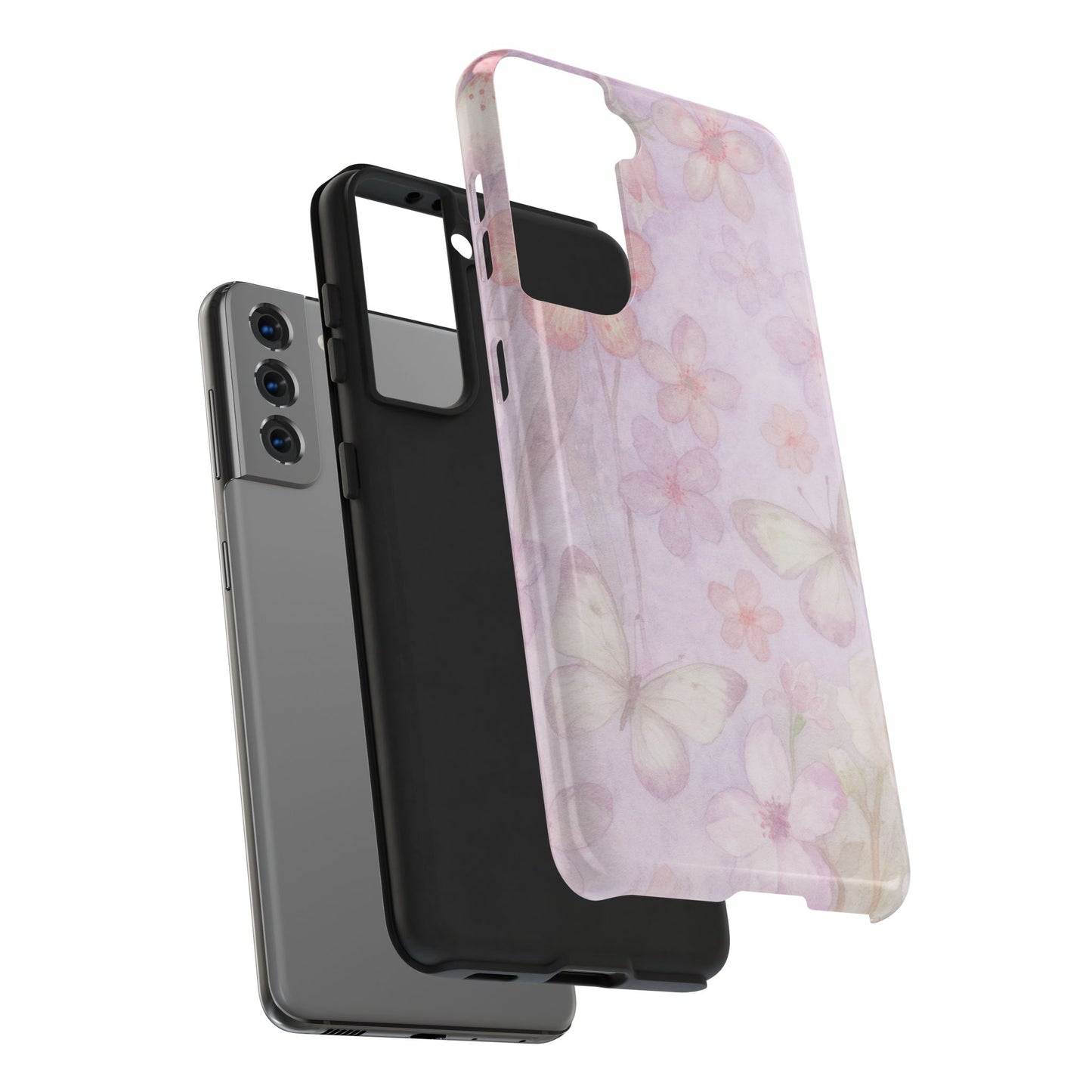 Lilac Butterfly - Protective Phone Case