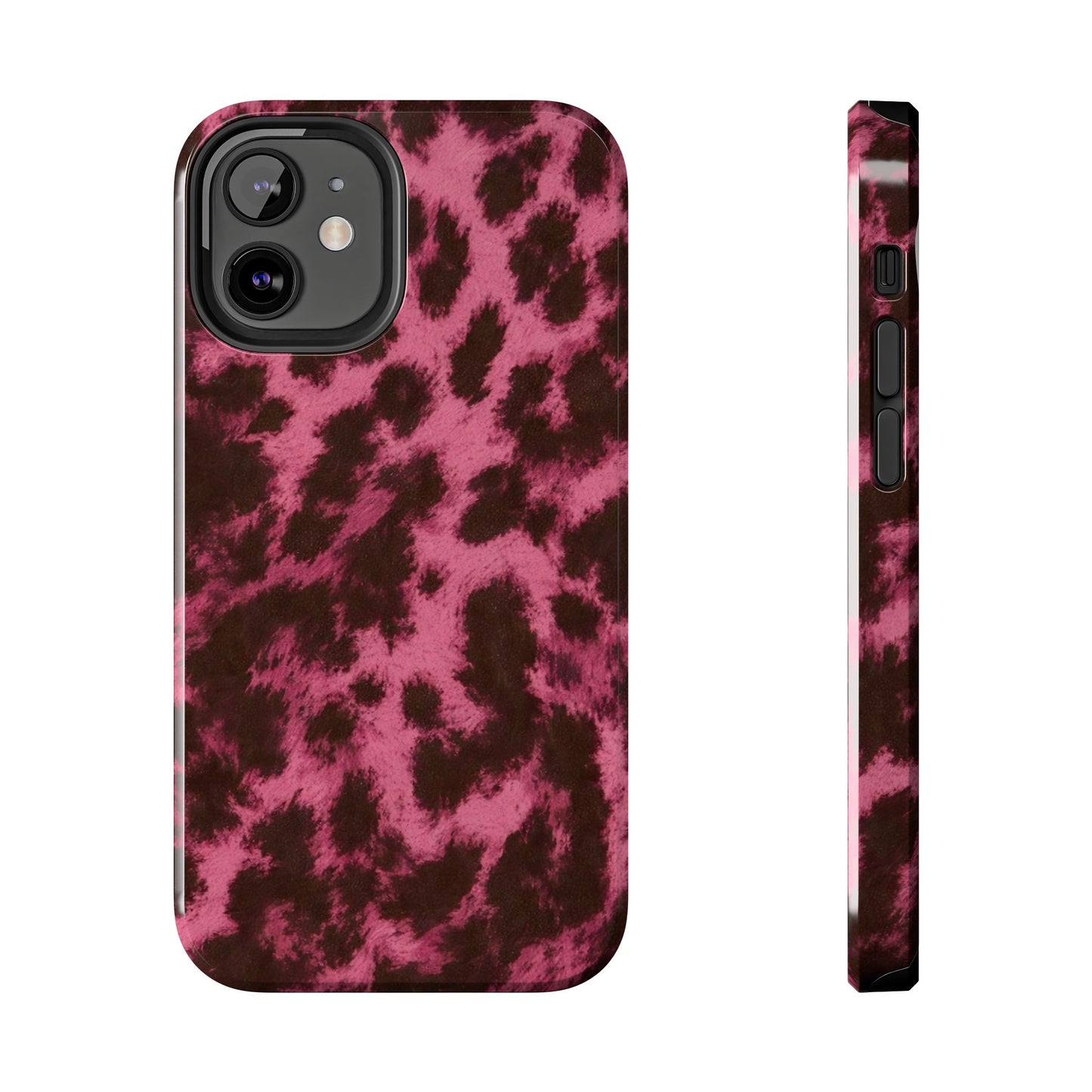 Pink Leopard Print - Protective Phone Case
