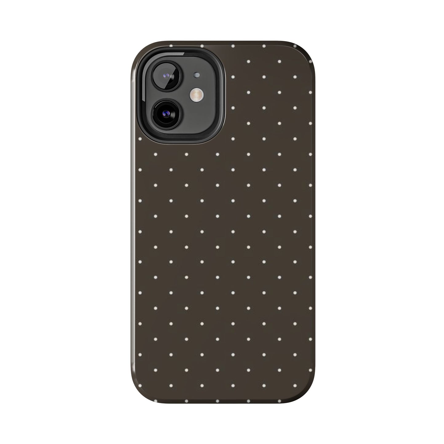 Brown Mini Polka Dot - Protective Phone Case