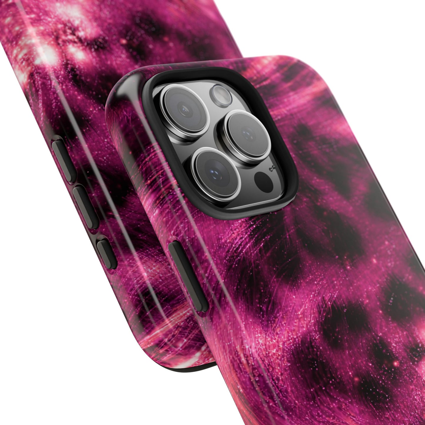 Magenta Y2K Leopard - Protective Phone Case