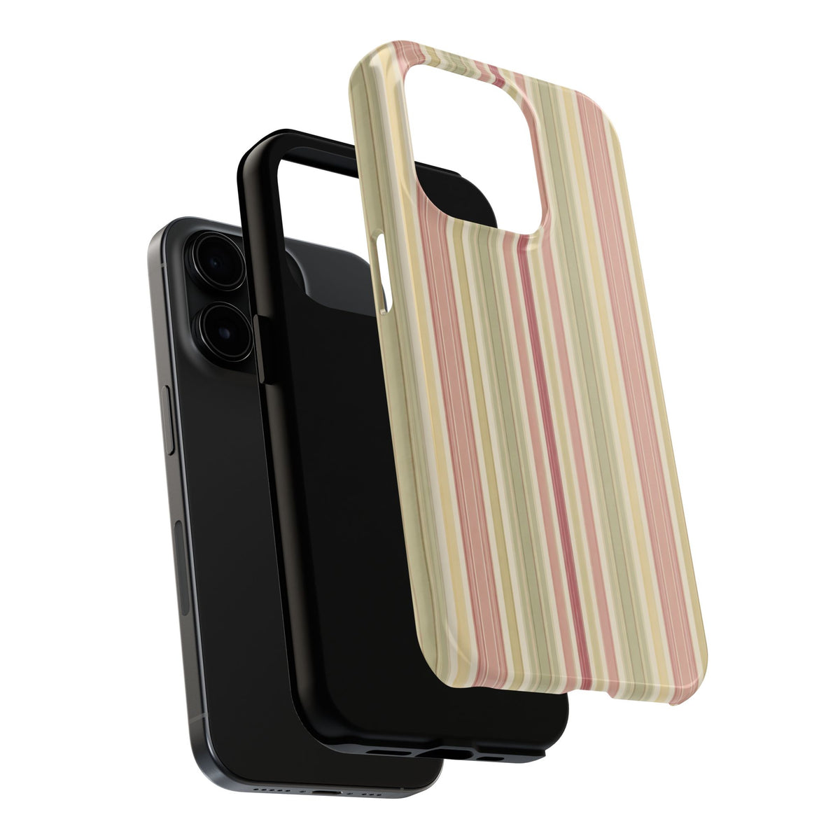 Rosewood Stripe - Protective Phone Case