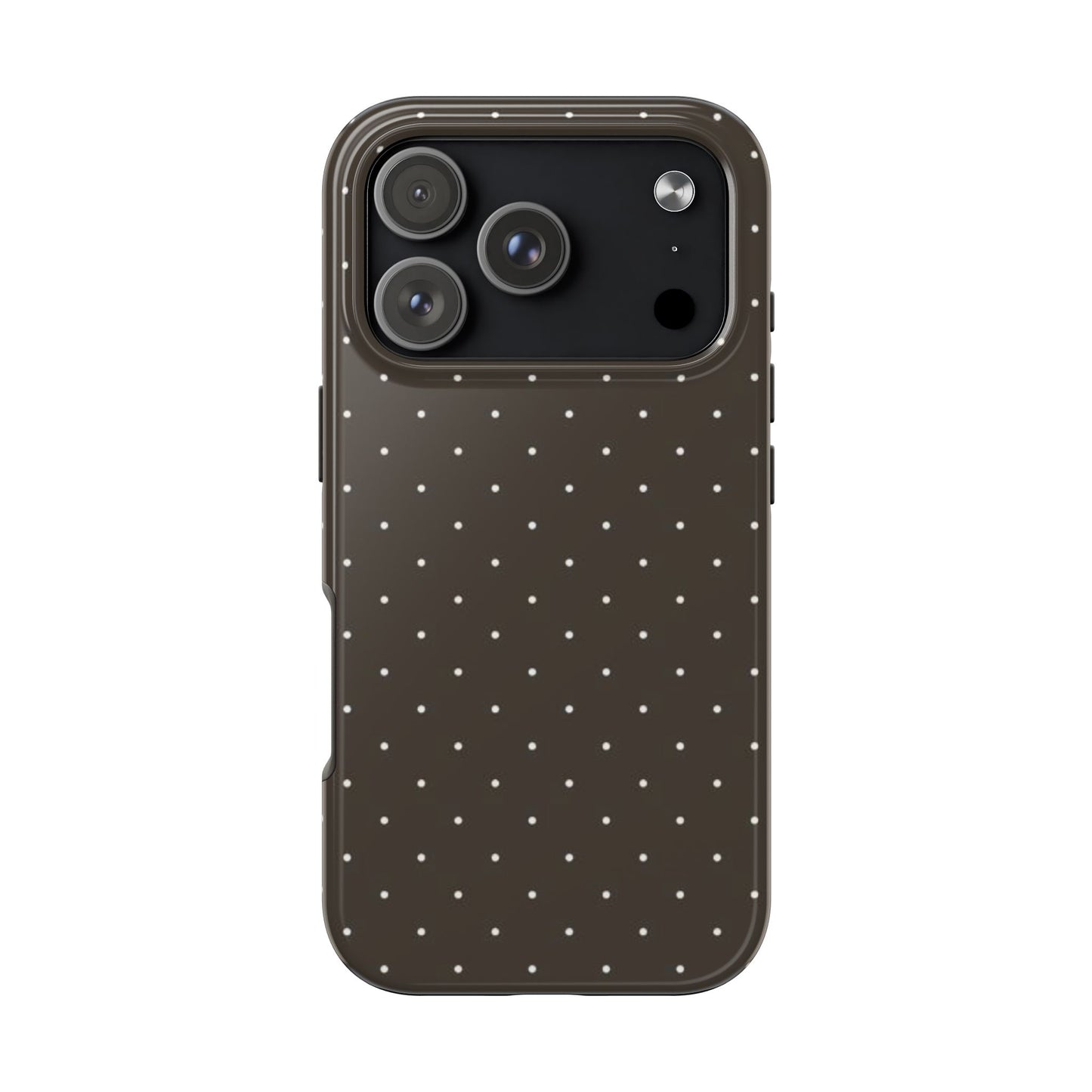 Brown Mini Polka Dot - Protective Phone Case