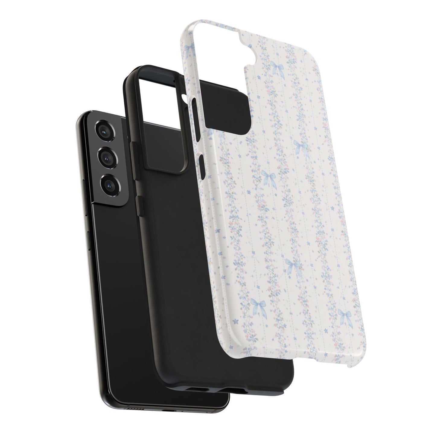 Bows and Stripes - Protective Phone Case