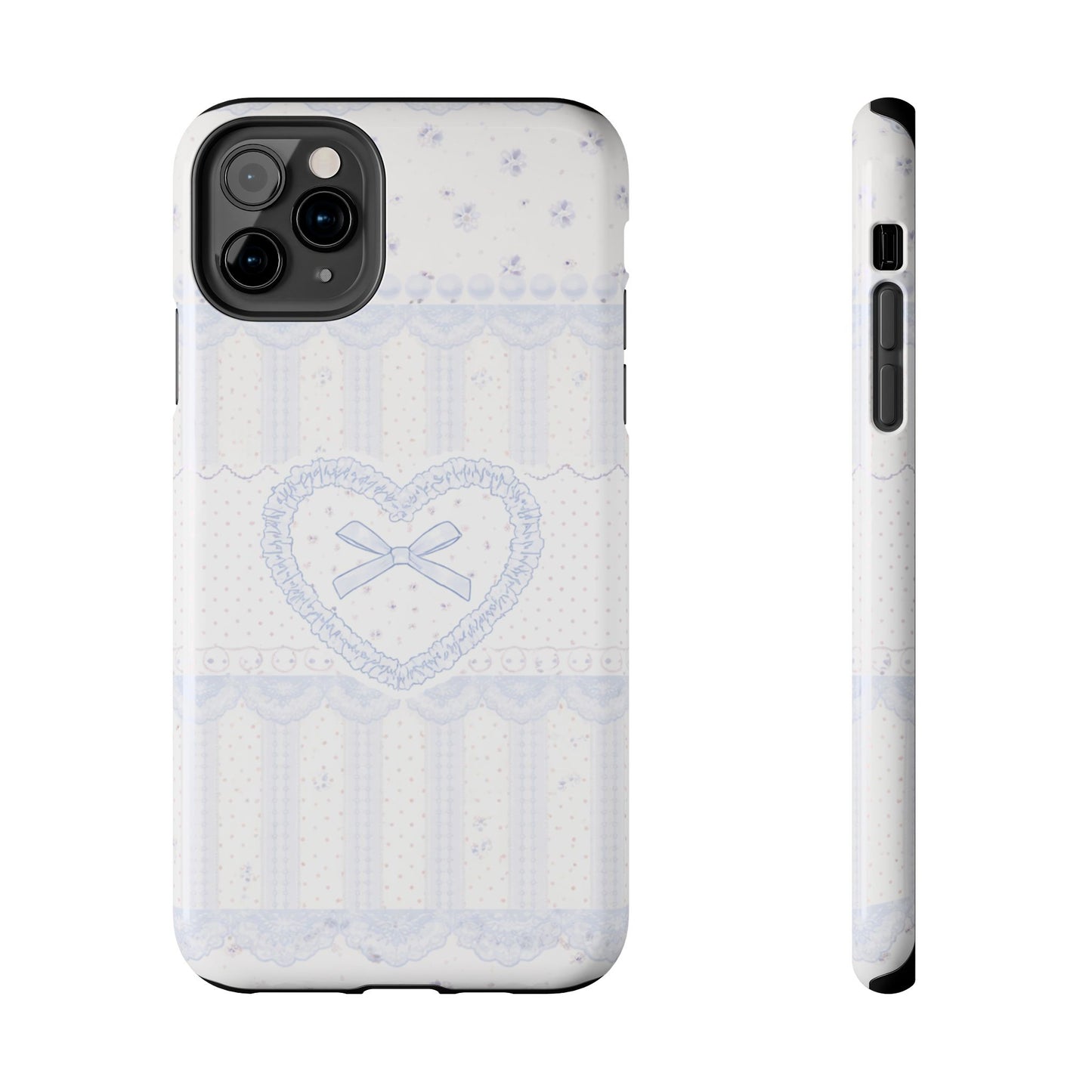 Coquette Blue Lace - Protective Phone Case