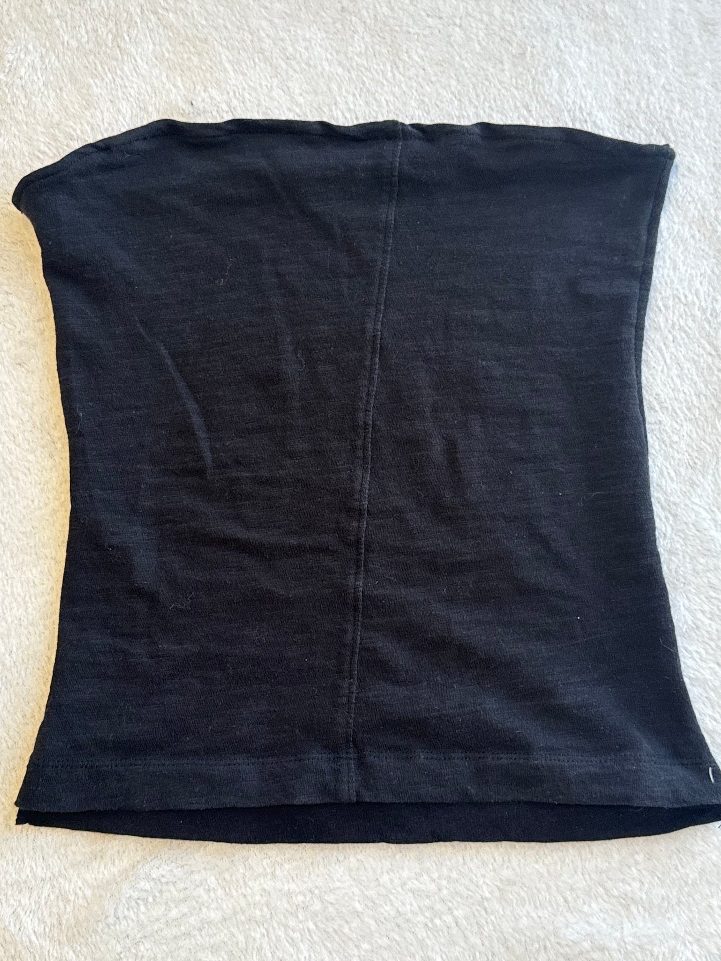 Black Tube Top with Middle Seam