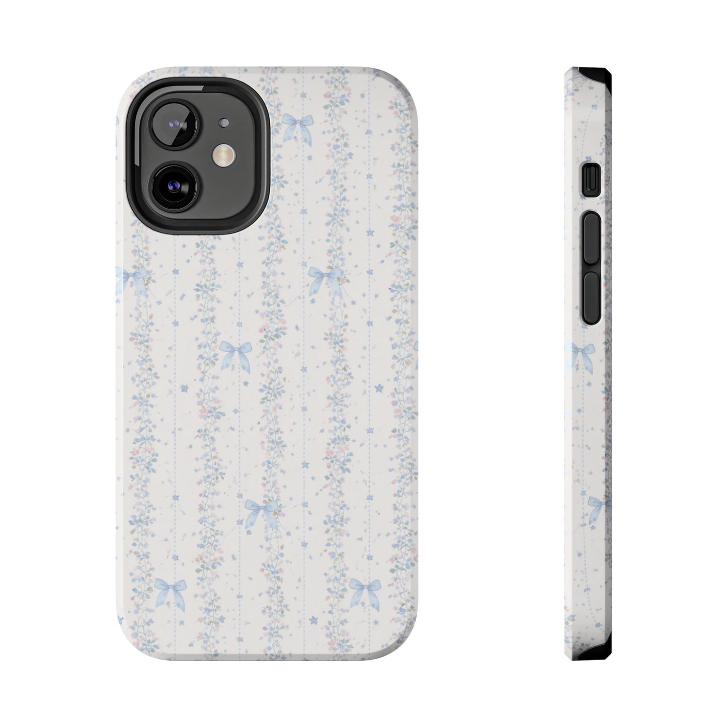 Bows and Stripes - Protective Phone Case