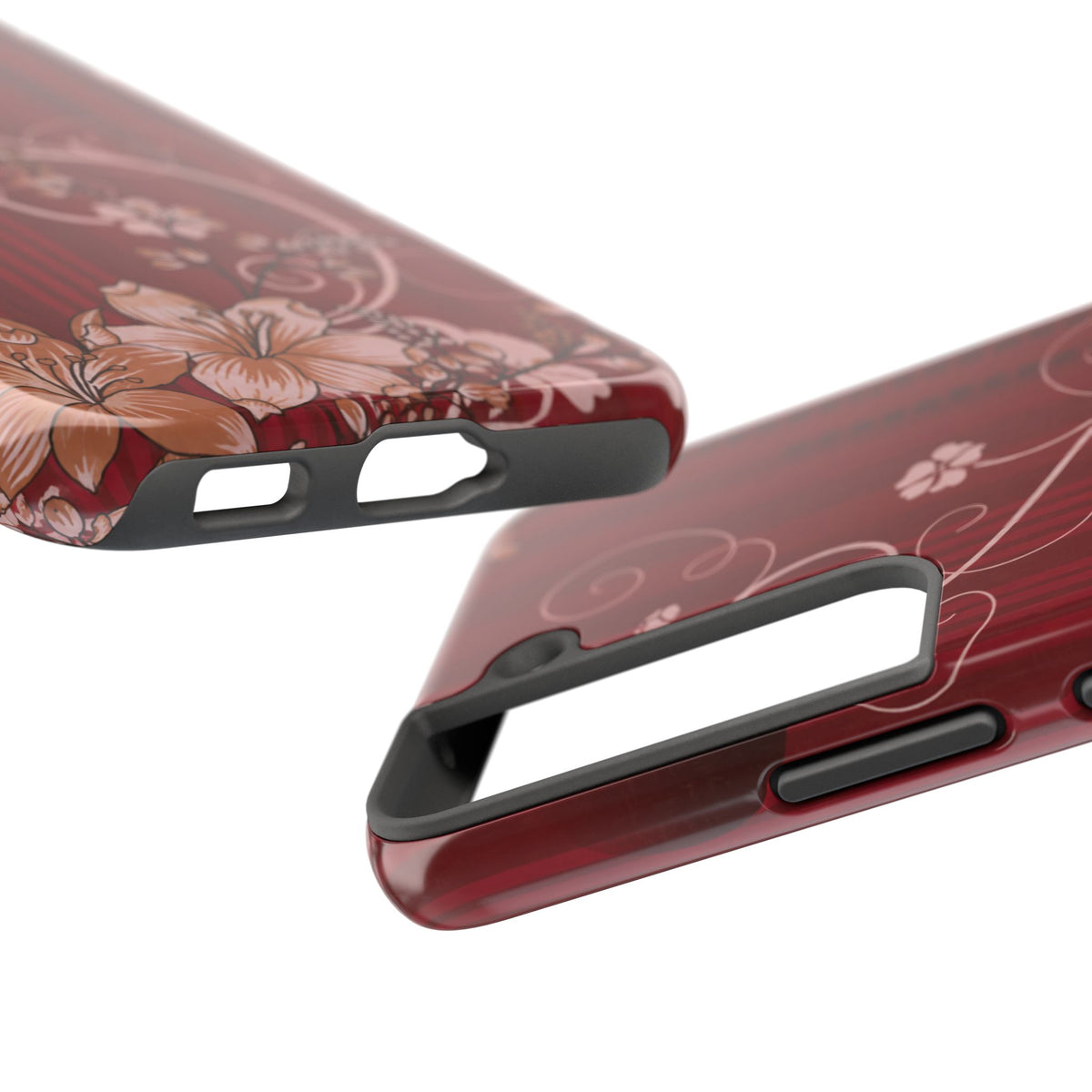 Crimson Bloom - Protective Phone Case
