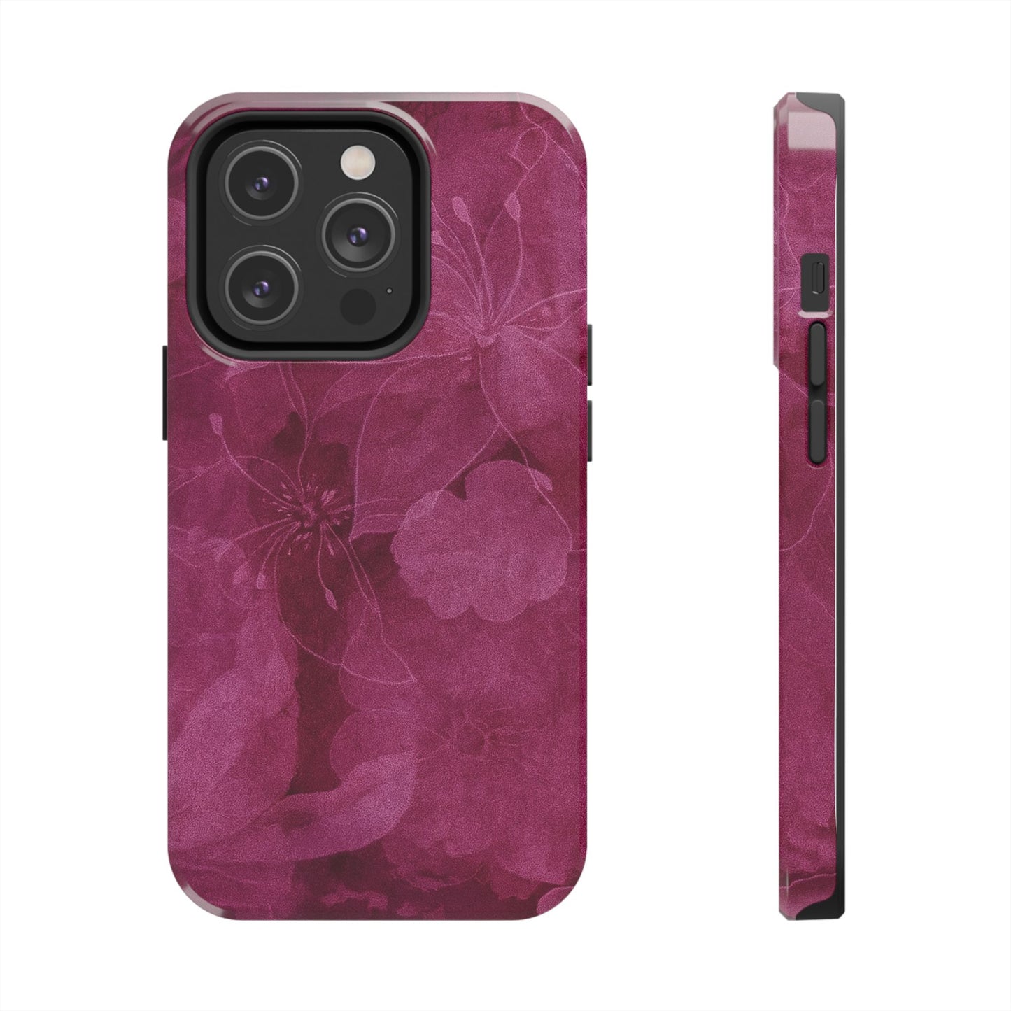 Magenta Petals - Protective Phone Case