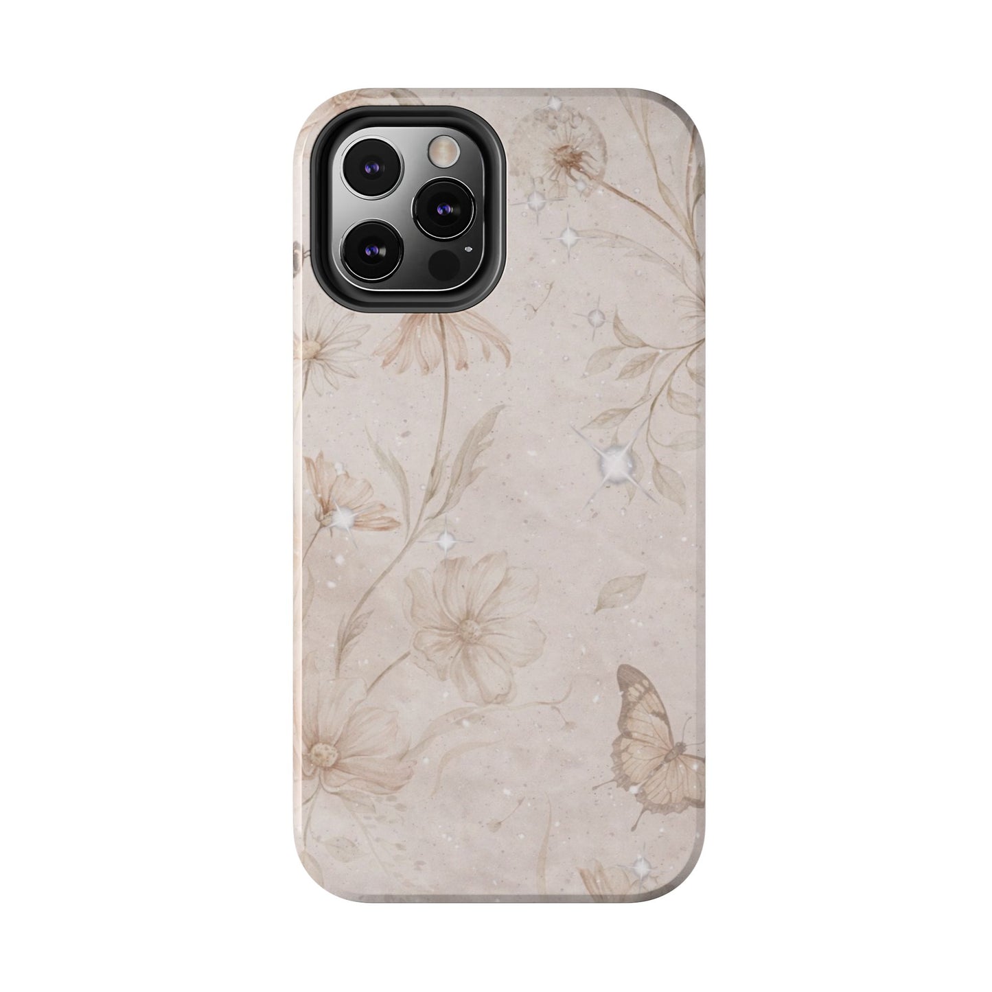 Beige Bloom - Protective Phone Case