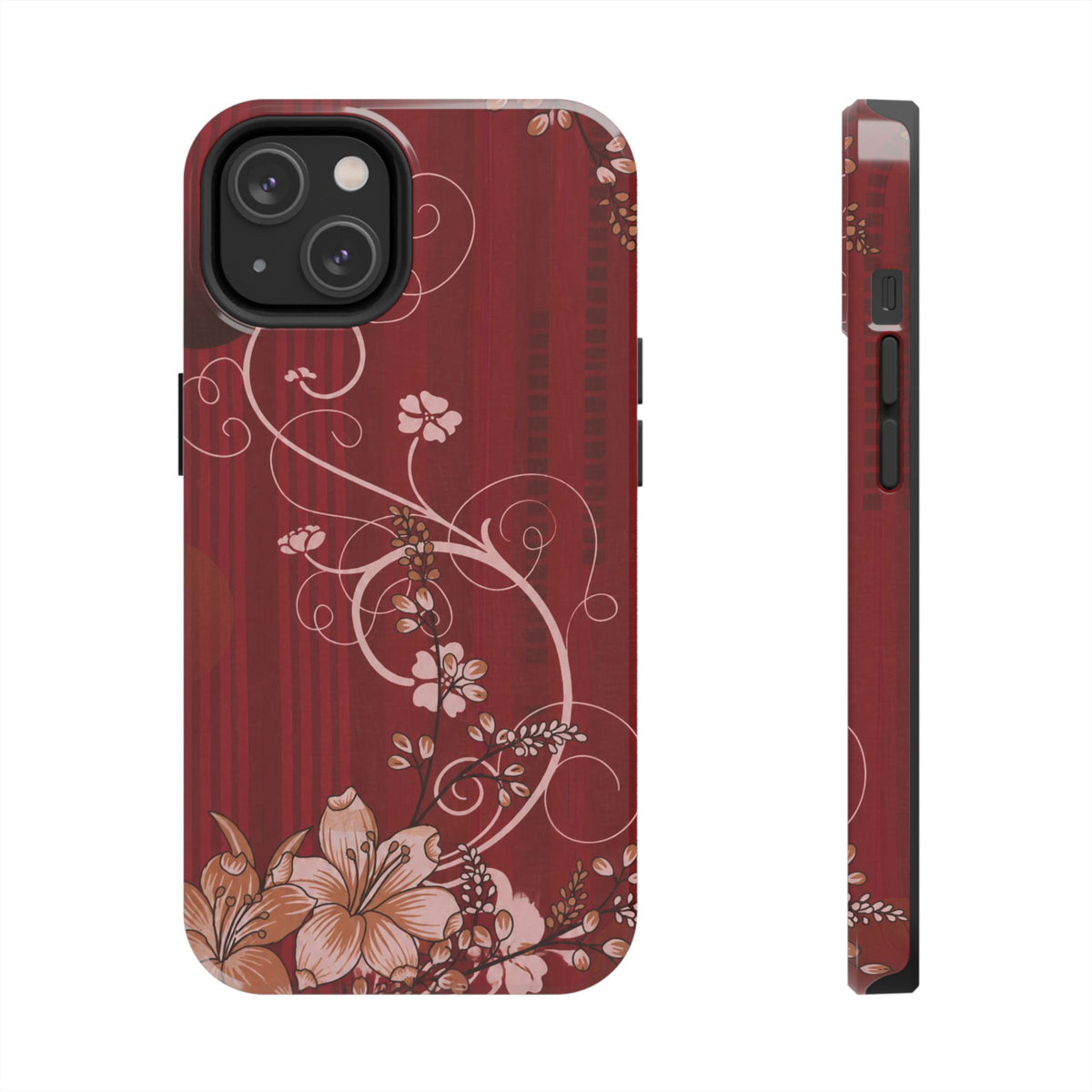 Crimson Bloom - Protective Phone Case