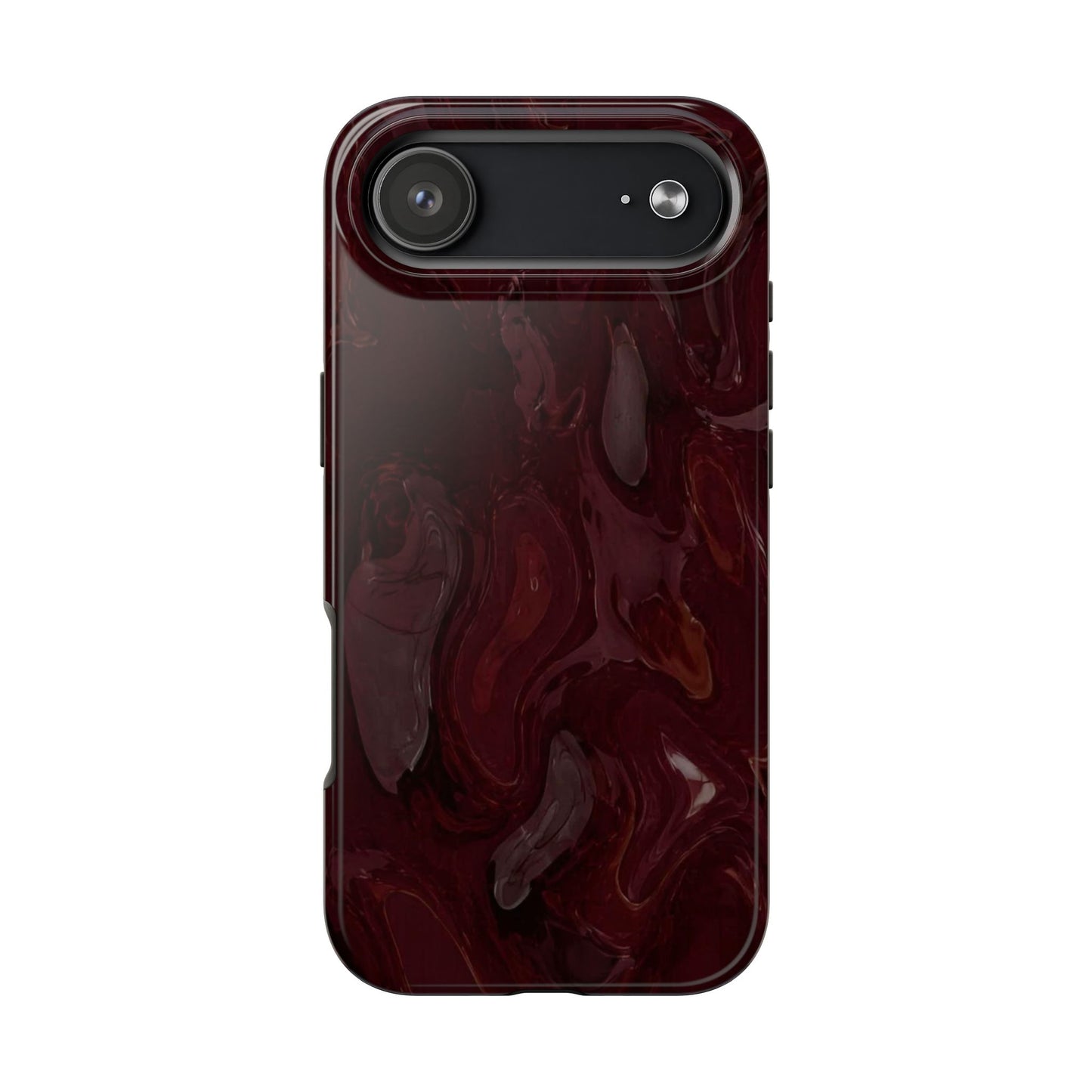 Glossy Maroon - Protective Phone Case
