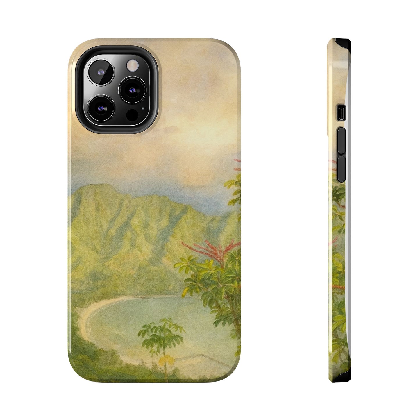 Vintage Tropical Beach - Protective Phone Case