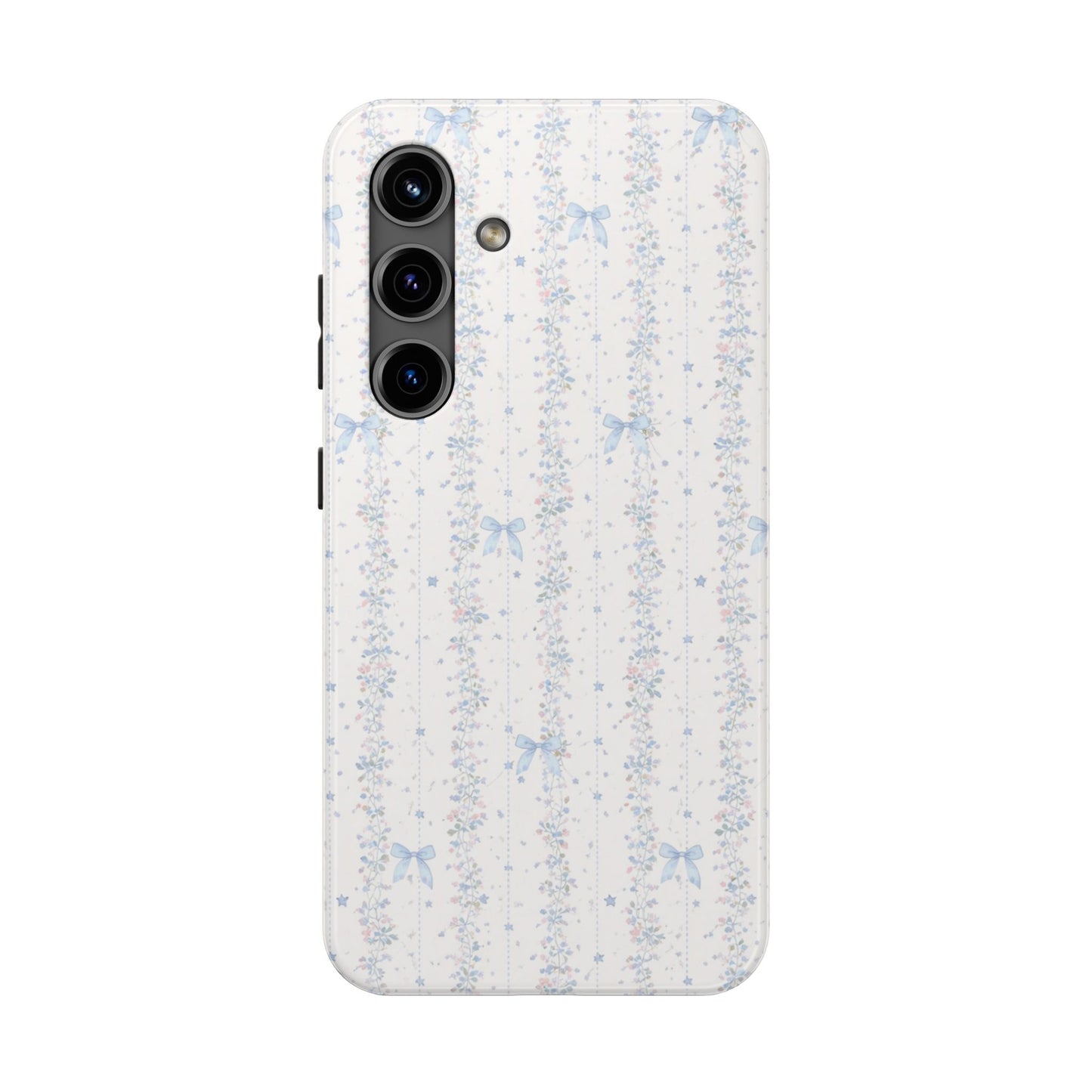 Bows and Stripes - Protective Phone Case
