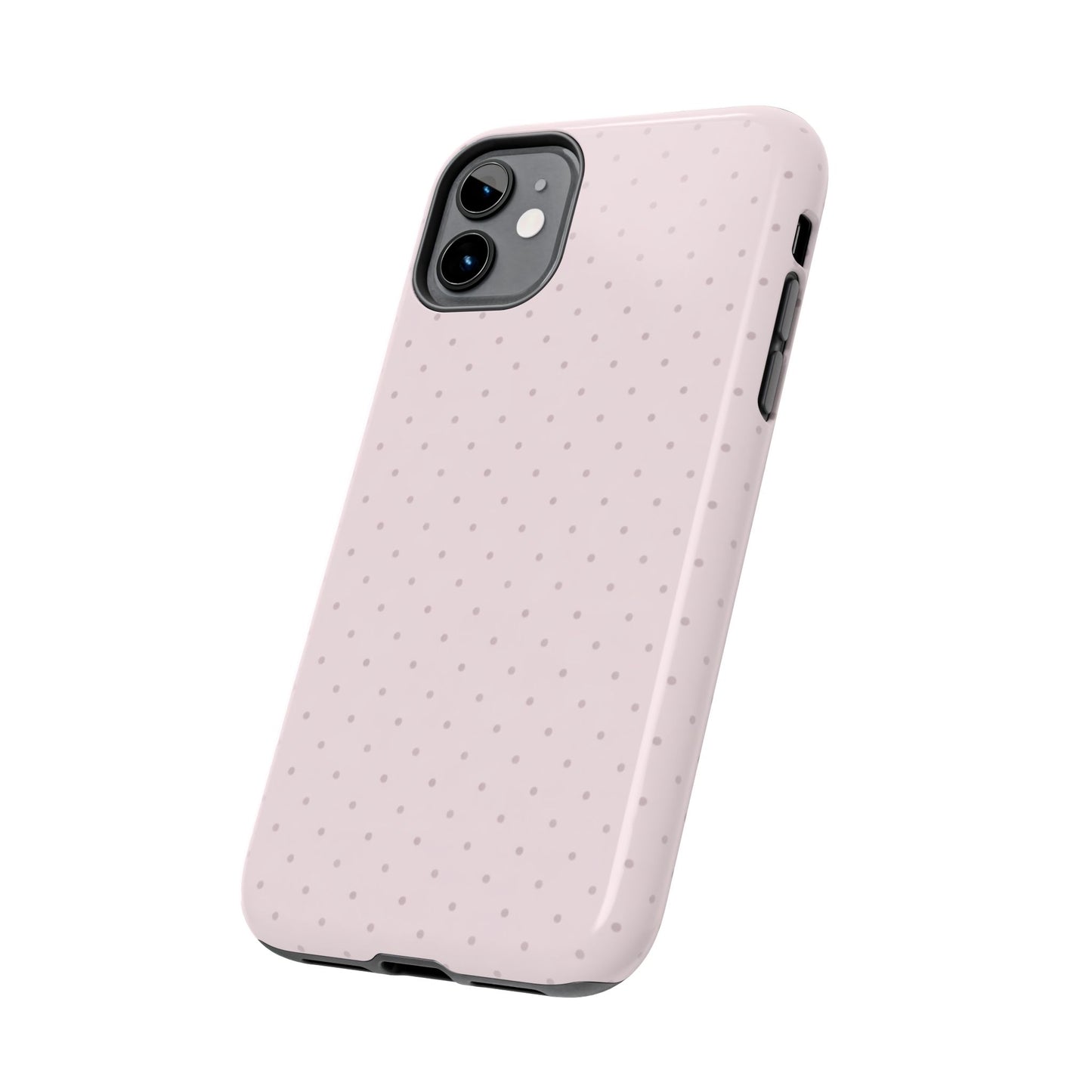 Blush Pink Polka Dot - Protective Phone Case